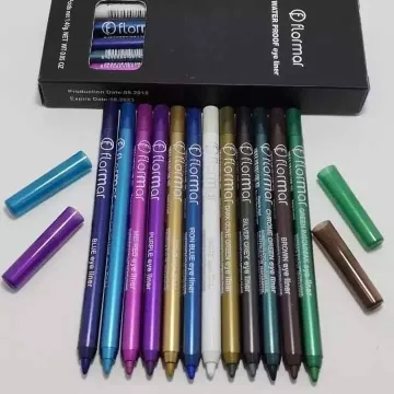 12 pcs Flormar Colourful Eye Liner Set